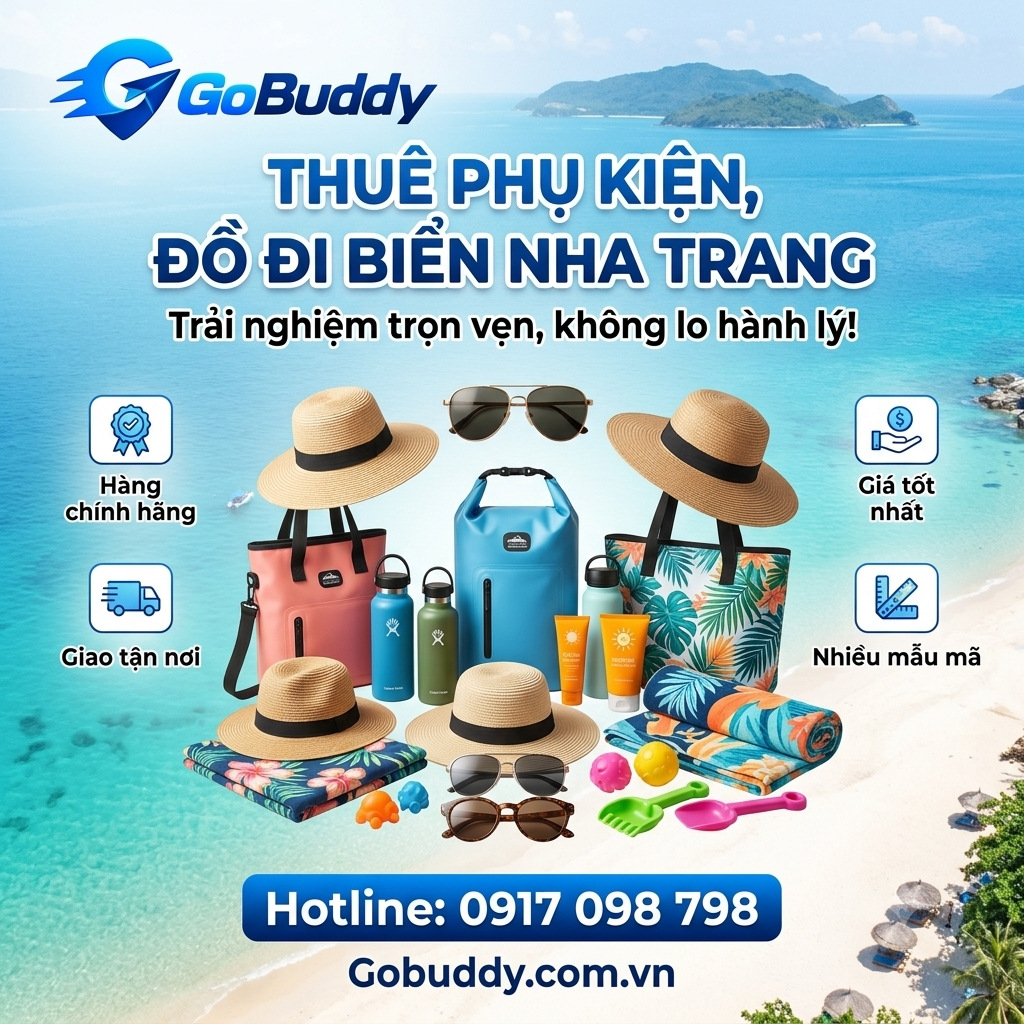 Dịch Vụ Cho Thuê Phụ Kiện, Đồ Đi Biển Nha Trang – Đầy Đủ, Tiện Lợi, Giá Hợp Lý
