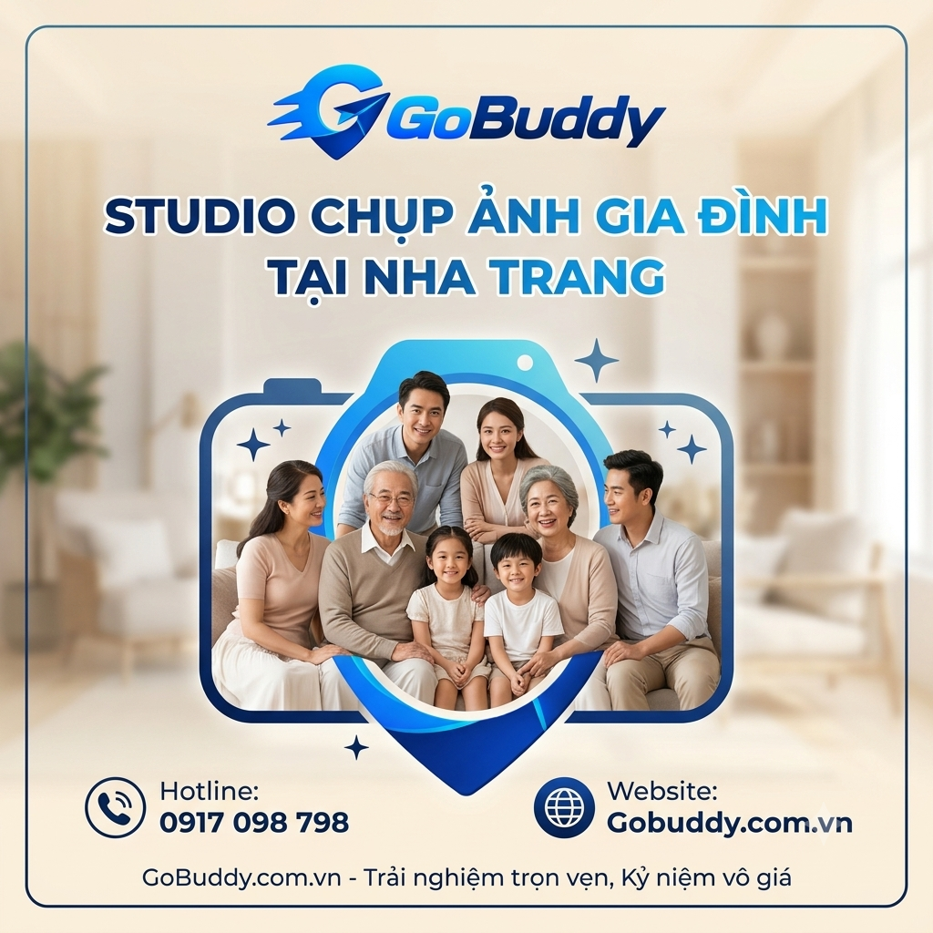 Studio Chụp Ảnh Gia Đình Ở Nha Trang – Lưu Giữ Khoảnh Khắc Yêu Thương Cùng GoBuddy