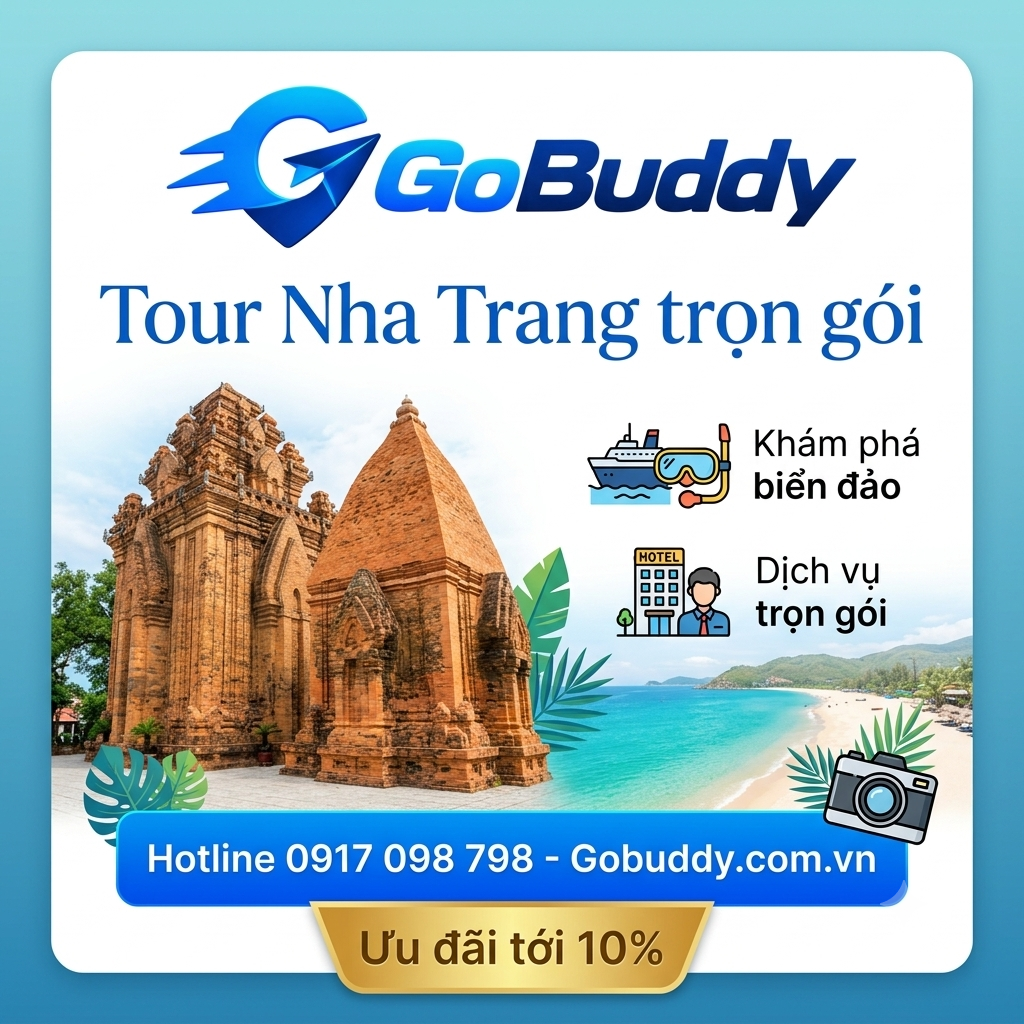 Tour Nha Trang – Khám phá biển đảo tuyệt đẹp, nhận ưu đãi đến 15% cùng GoBuddy